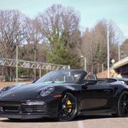 Porsche 911 Turbo S 991 on AG Luxury AGL27 forged wheels in matte black finish