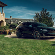Tesla Model X on AG Luxury AGL27 forged wheels in matte black finish