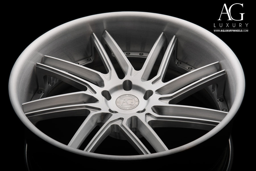 AG Luxury AGL28 brushed duo-block forged wheel