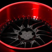 AG Luxury AGL28 brushed gloss black candy forged wheel