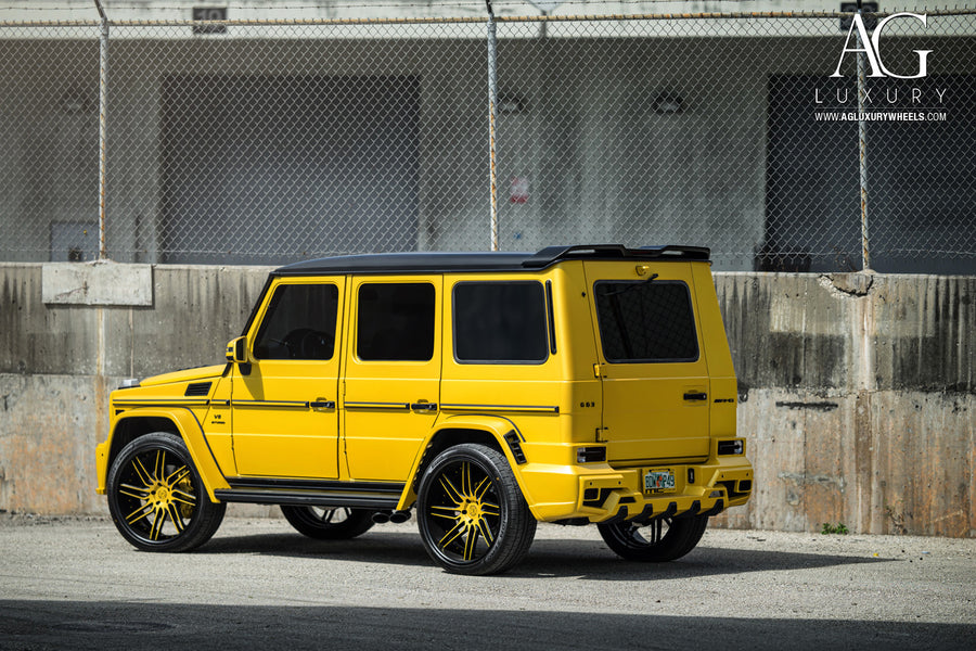 Mercedes-Benz G63 AMG on AG Luxury AGL28 forged wheels in gloss black finish