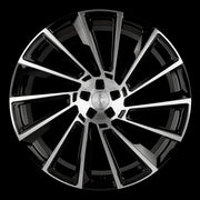 AG Luxury AGL29 brushed gloss black forged wheel