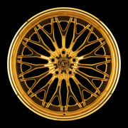 AG Luxury AGL30 polished gold monoblock forged wheel