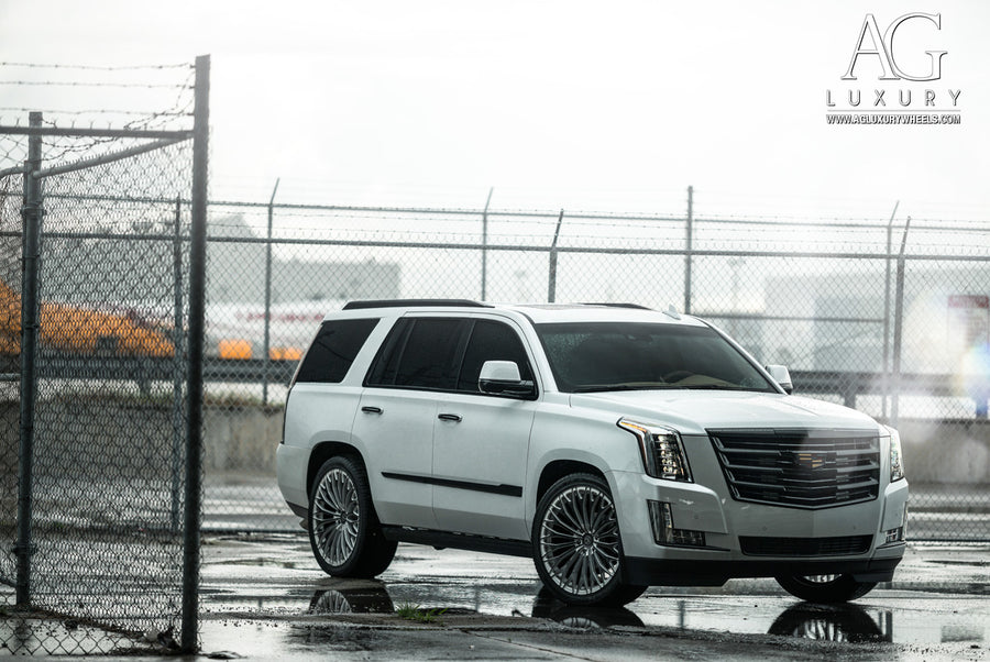 Cadillac Escalade on AG Luxury AGL30 forged wheels in gloss black finish