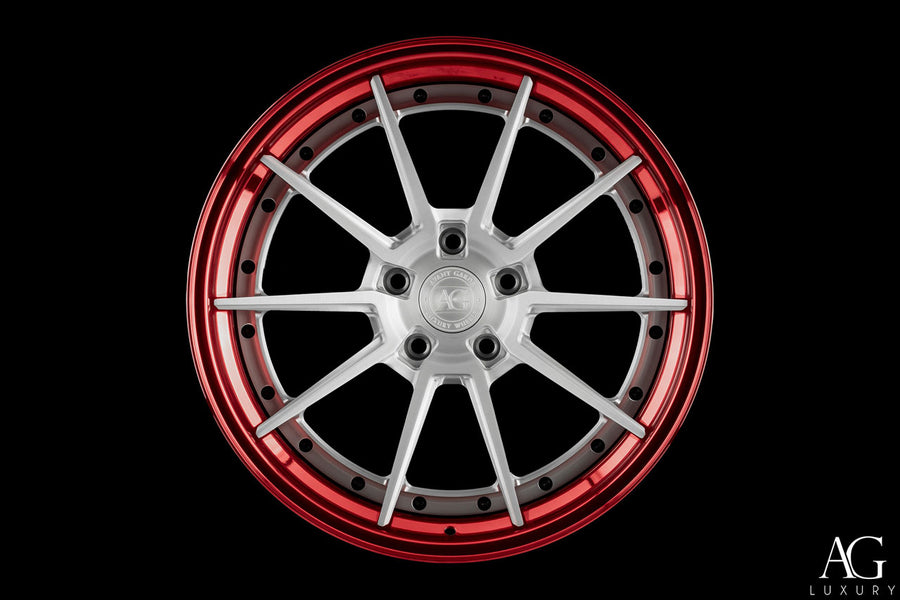 AG Luxury AGL31 brushed polished candy forged wheel