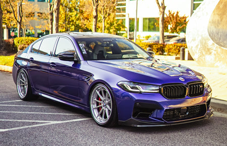 BMW M5 on AG Luxury AGL31 forged wheels in polished / chrome finish