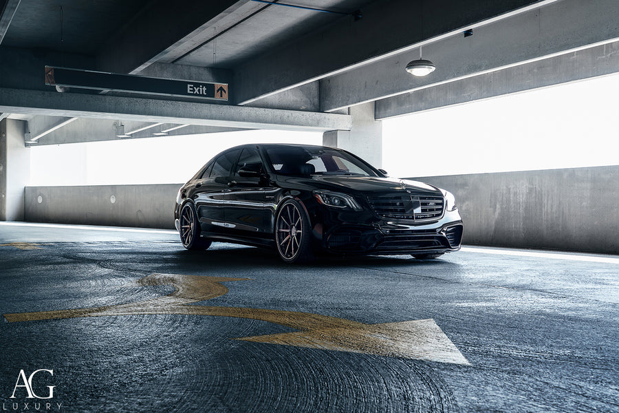 Mercedes-Benz S63 AMG on AG Luxury AGL31 forged wheels in polished / chrome finish