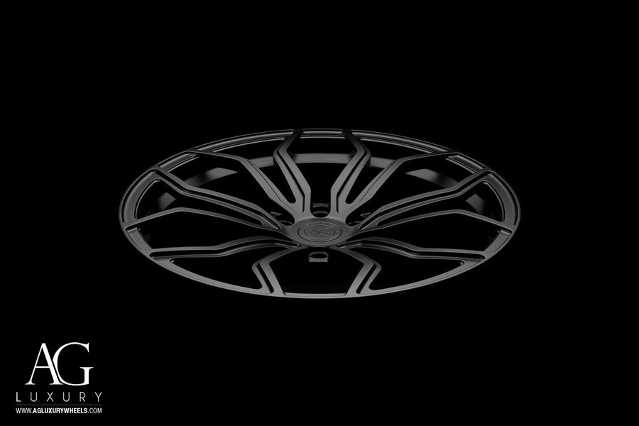 AG Luxury AGL32 matte black monoblock forged wheel