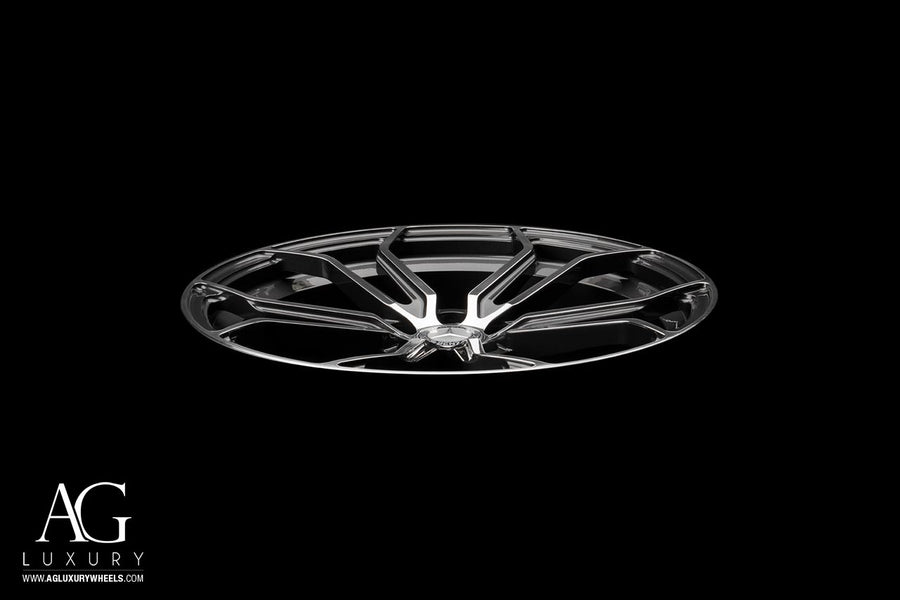AG Luxury AGL32 polished gunmetal monoblock forged wheel