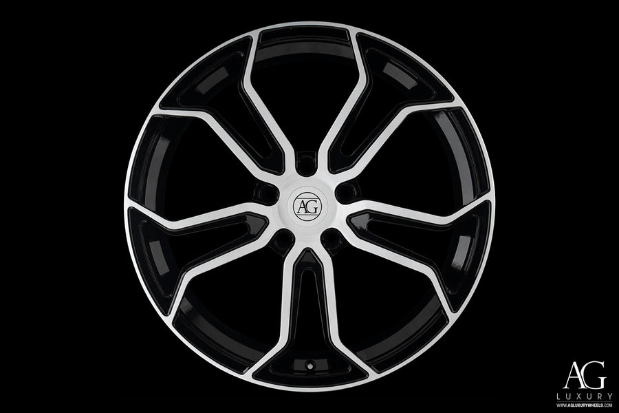AG Luxury AGL32 gloss black gloss white forged wheel