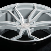 AG Luxury AGL32 brushed gloss white monoblock forged wheel