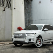 Audi Q7 on AG Luxury AGL32 forged wheels in brushed / gloss white finish