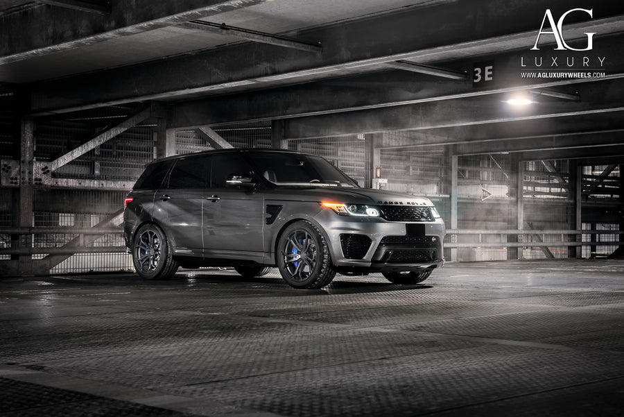Land Rover Range Rover Sport SVR on AG Luxury AGL32 forged wheels in matte black finish