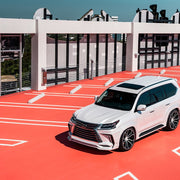 Lexus LX570 Wald on AG Luxury AGL32 forged wheels in gloss black finish