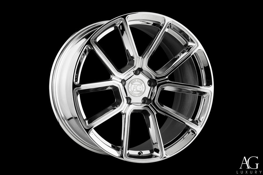 AG Luxury AGL33 chrome monoblock forged wheel - view 2
