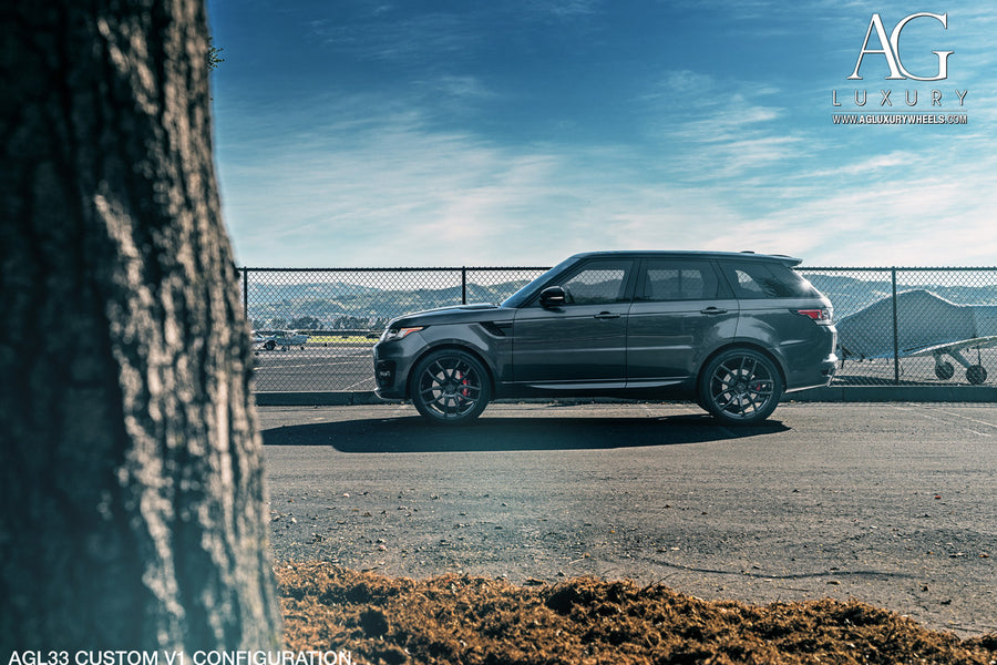 Land Rover Range Rover Sport on AG Luxury AGL33 forged wheels in gloss black finish - view 2