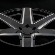 AG Luxury AGL34 brushed gloss black monoblock forged wheel - view 2