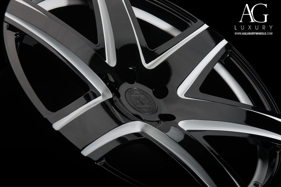AG Luxury AGL34 gloss black monoblock forged wheel - view 2