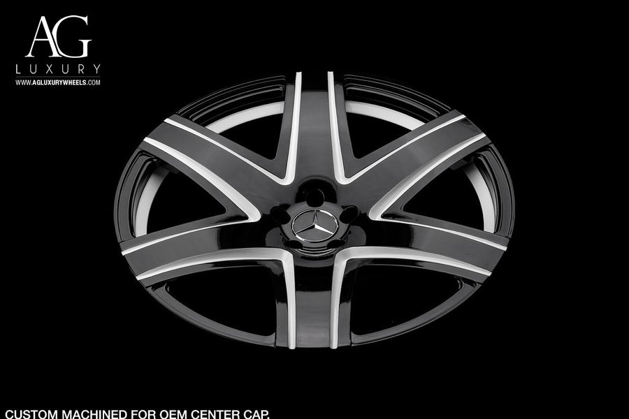 AG Luxury AGL34 gloss black monoblock forged wheel - view 2