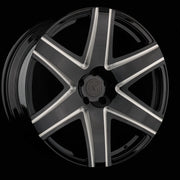 AG Luxury AGL34 brushed gloss black monoblock forged wheel