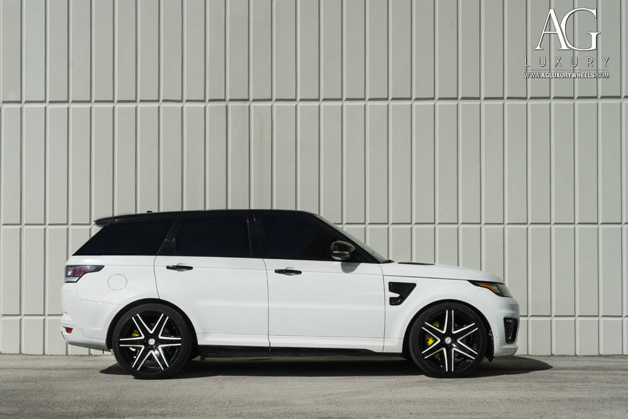 Land Rover Range Rover SVR on AG Luxury AGL34 forged wheels in gloss black finish - view 3