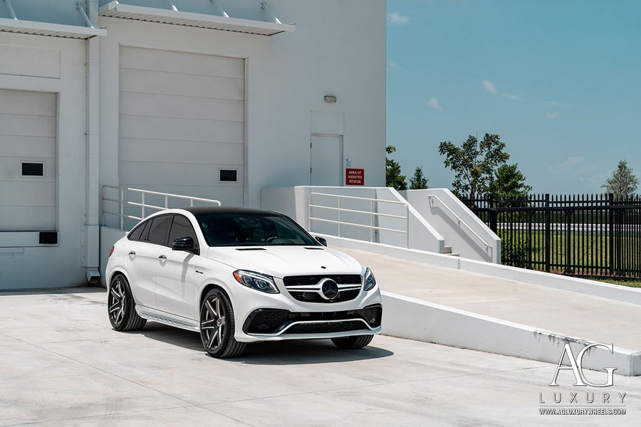 Mercedes-Benz GLE63 S AMG Coupe on AG Luxury AGL34 forged wheels in gloss black finish