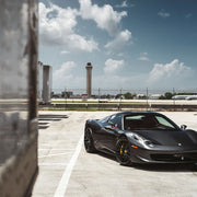 Ferrari 458 on AG Luxury AGL35-ND forged wheels in gloss black finish