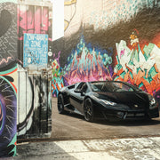 Lamborghini Huracan Spyder on AG Luxury AGL35-ND forged wheels in gloss black finish