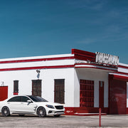 Mercedes-Benz S550 on AG Luxury AGL35-ND forged wheels in gloss white finish