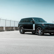 Land Rover Range Rover on AG Luxury AGL36 forged wheels in brushed / gloss black finish - view 2
