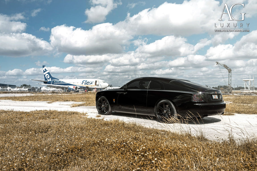 Rolls-Royce Wraith on AG Luxury AGL36 forged wheels in gloss black finish - view 2