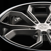 AG Luxury AGL37 brushed chrome duo-block forged wheel