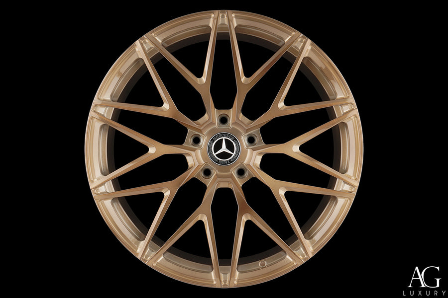 AG Luxury AGL40 brushed gold monoblock forged wheel