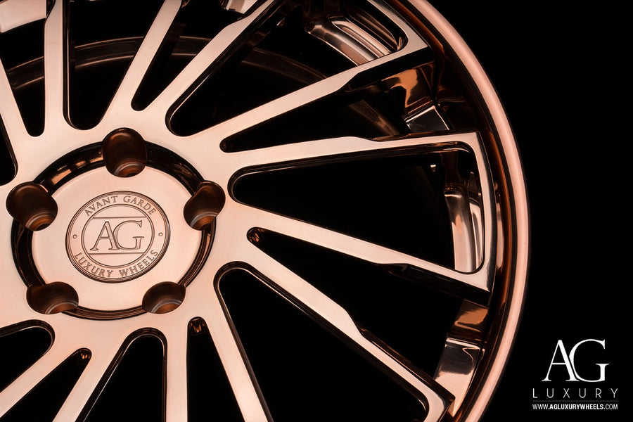 AG Luxury AGL41 polished copper 3-piece forged wheel - view 2