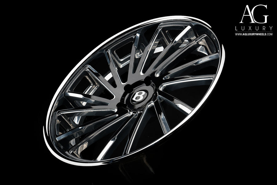 AG Luxury AGL41 gloss black 3-piece forged wheel