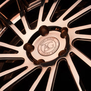 AG Luxury AGL41 polished copper 3-piece forged wheel