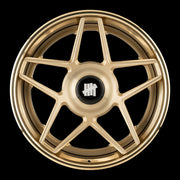 AG Luxury AGL42 brushed polished champagne forged wheel
