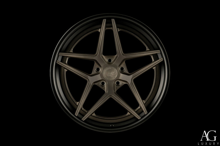 AG Luxury AGL42 brushed candy 3-piece forged wheel