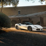 Ferrari 488 on AG Luxury AGL42 forged wheels in matte black finish