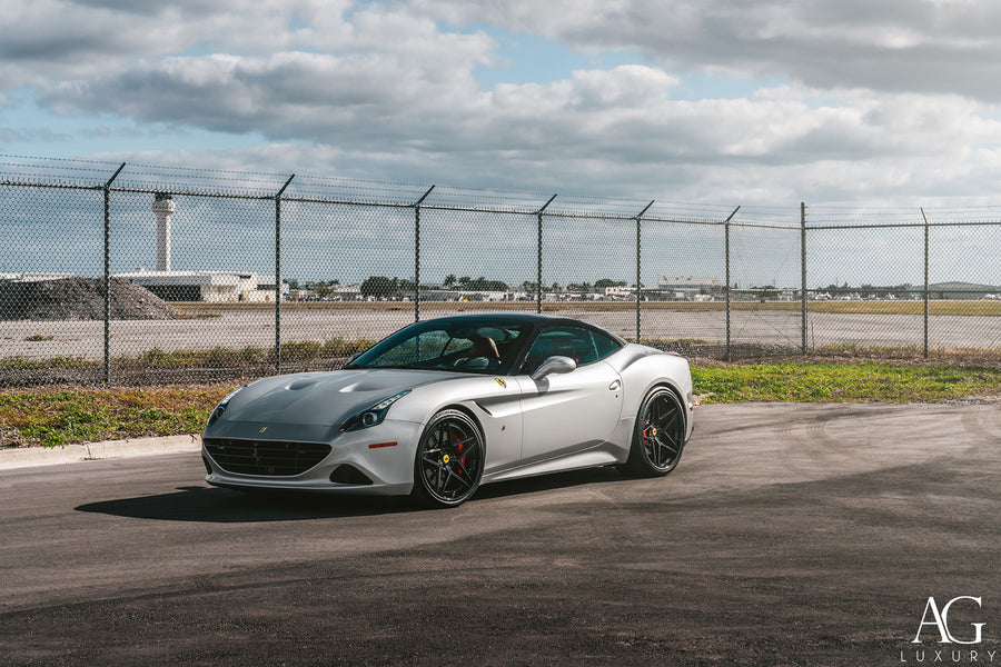 Ferrari California on AG Luxury AGL42 forged wheels in gloss black finish