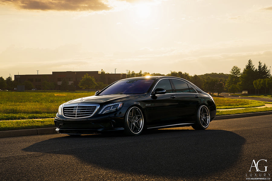 Mercedes-Benz S63 AMG on AG Luxury AGL42 forged wheels in brushed / candy finish