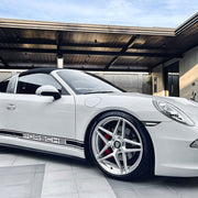 Porsche 911 Targa 992 on AG Luxury AGL42 forged wheels in brushed finish