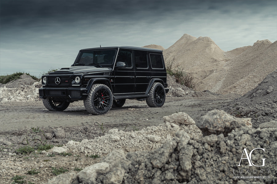 Mercedes-Benz G63 AMG on AG Luxury AGL44 forged wheels in gloss black finish
