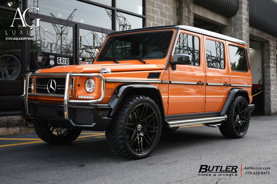 Mercedes-Benz G63 AMG on AG Luxury AGL44 forged wheels in gloss black finish