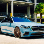 Mercedes-Benz S580 on AG Luxury AGL45 forged wheels in brushed / bronze finish