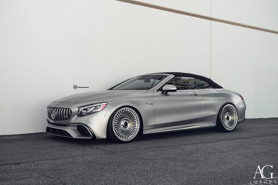 Mercedes-Benz S63 AMG on AG Luxury AGL45 forged wheels in polished finish