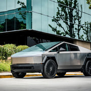 Tesla Cybertruck on AG Luxury AGL45 forged wheels in matte black finish