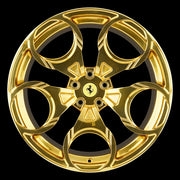 AG Luxury AGL46 polished gold monoblock forged wheel