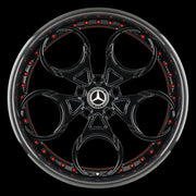 AG Luxury AGL46 gloss black carbon fiber monoblock forged wheel