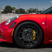 AG Luxury AGL46 brushed gloss black forged wheel